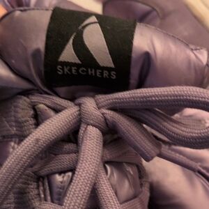 Skechers Shiny Purple Kids Boots, Sz Big Girls 6.5